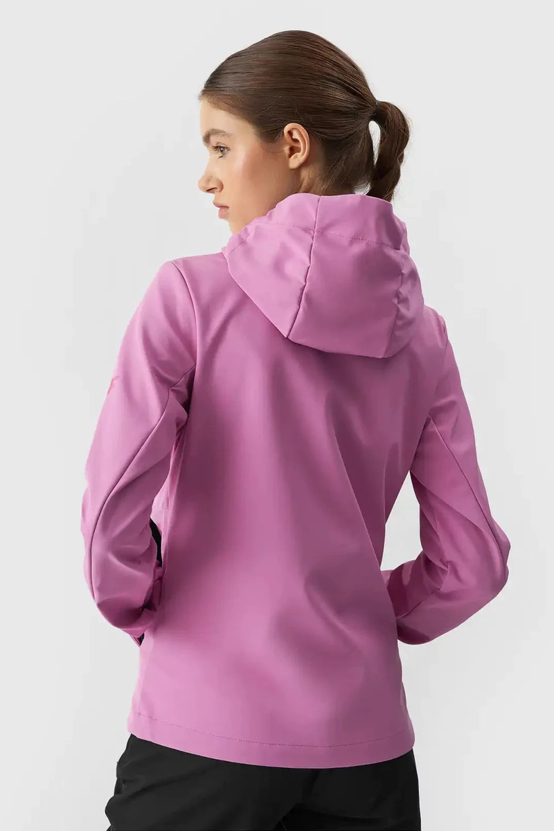 Dámska Bunda 4F Softshell Membrána 5000 4F Ružová 4FWAW24TSO