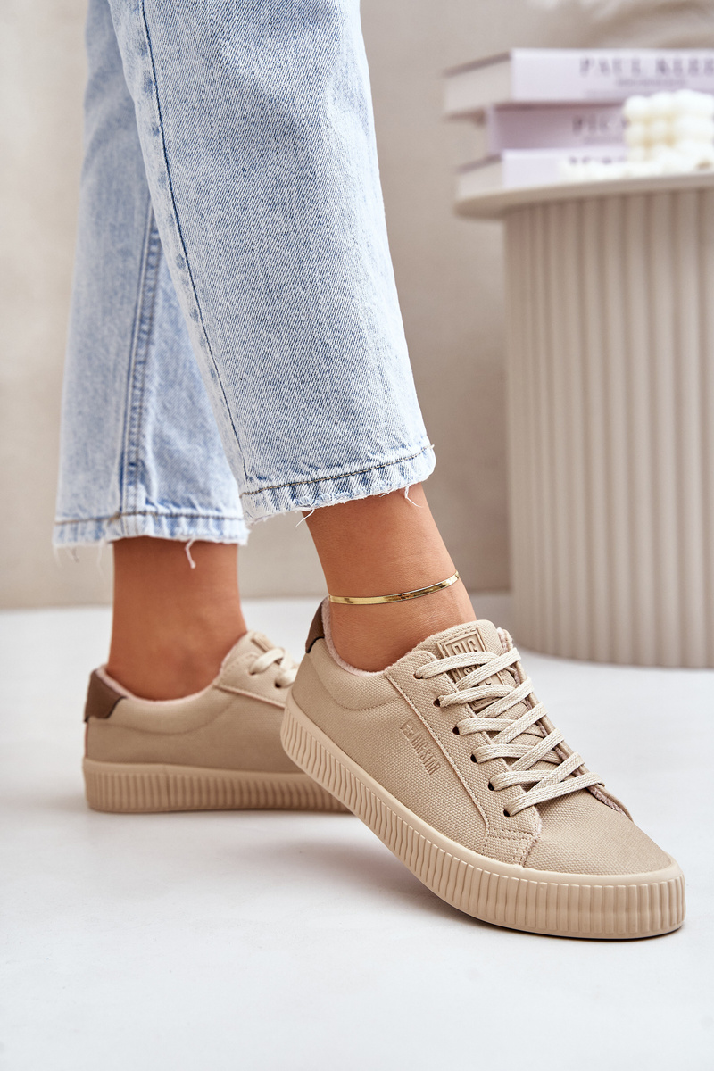 Insulated women's sneakers Big Star beige