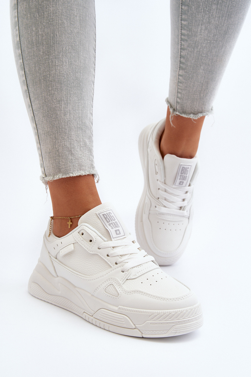 BIG STAR SHOES Dámske športové topánky tenisky Big Star MM274354 biela