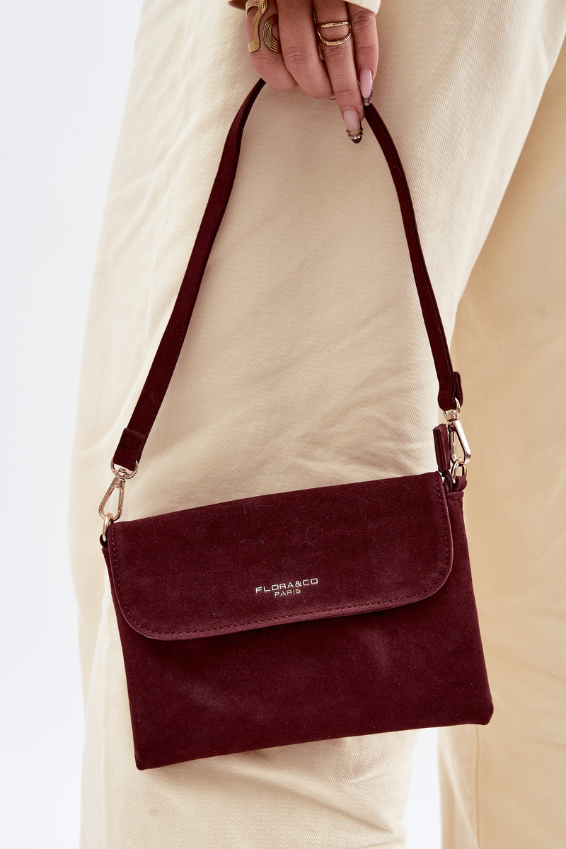 Flora&Co Malá crossbody kabelka Bordeaux