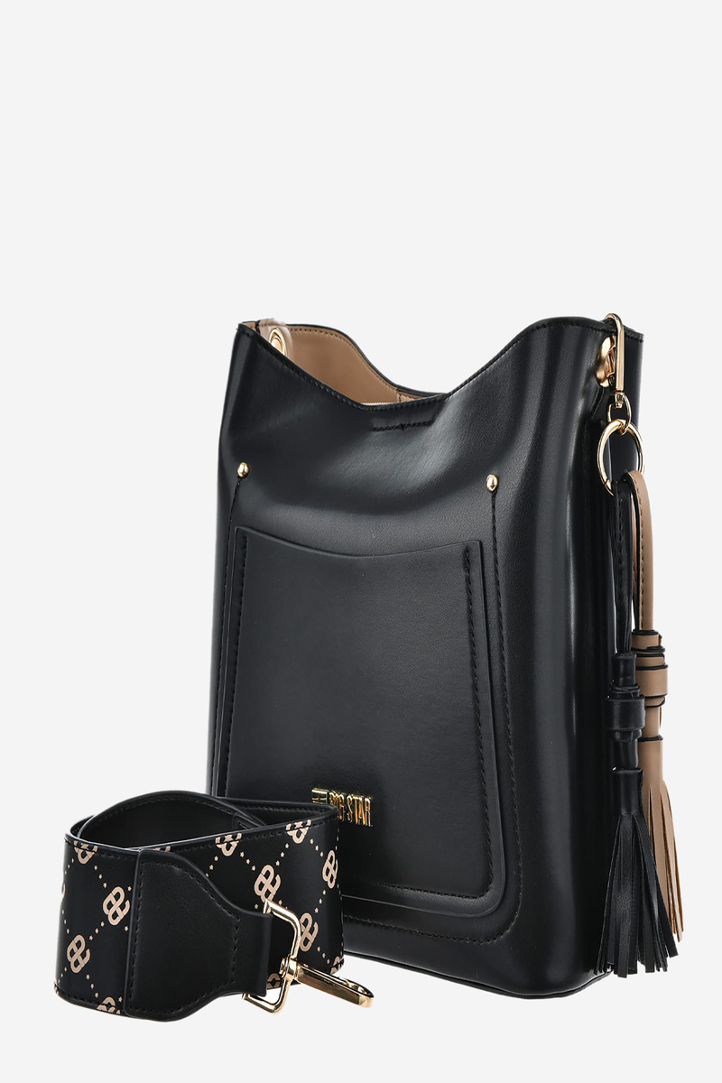 Small handbag made of Eco leather Big Star black