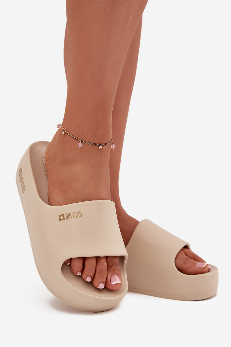 BIG STAR SHOES Dámske Penové Papuče Na Masívnej Platforme Big Star