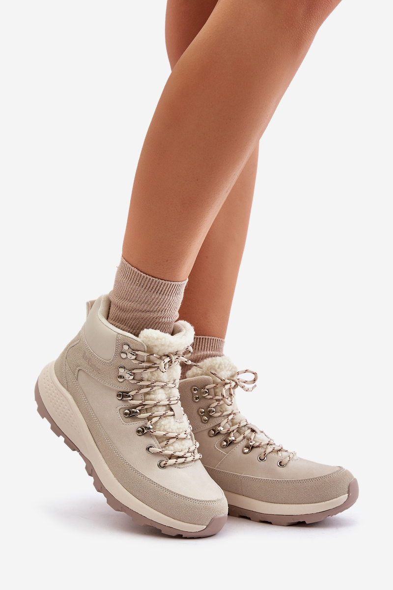Women's lightweight zip trapper shoes Lee Cooper light beige
