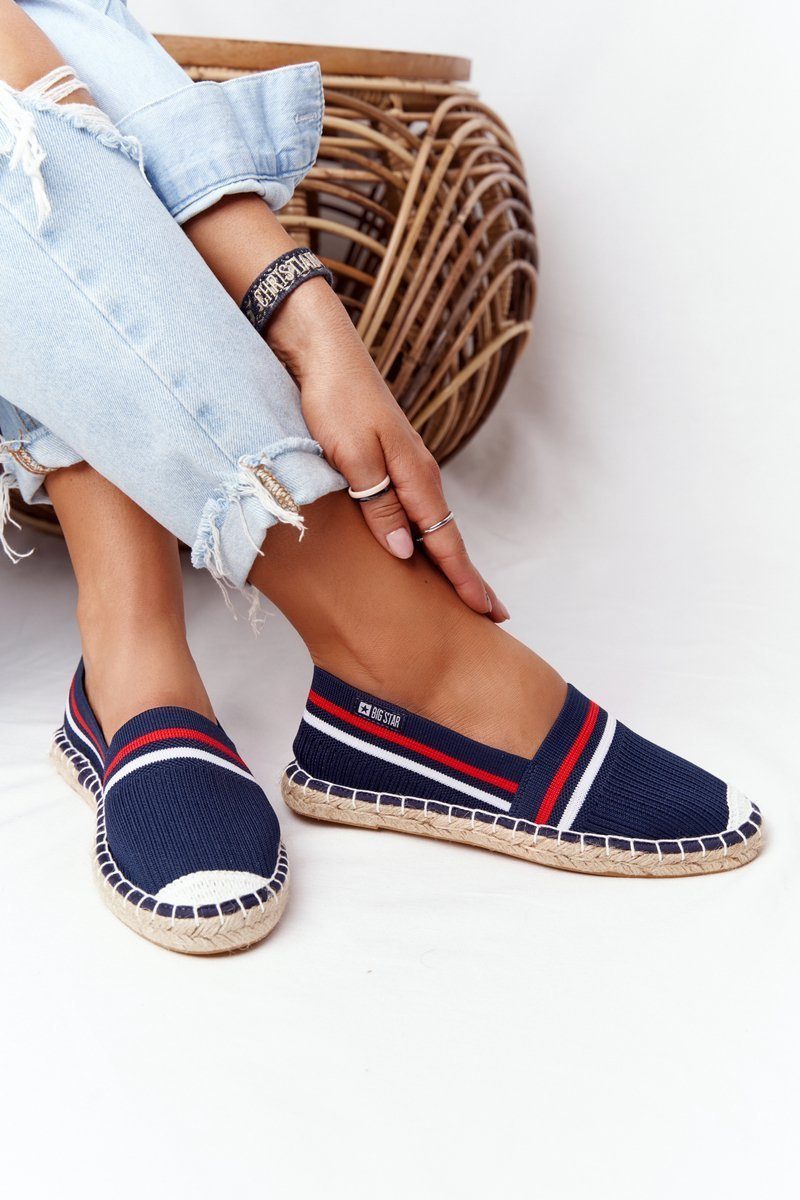 Espadrile Big Star cu dungi pentru femei