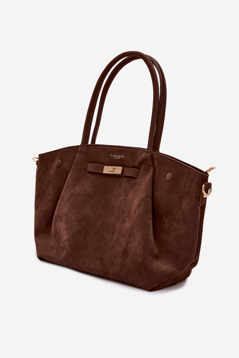 Flora&Co Nellia Shopper Bag z umelej semišky