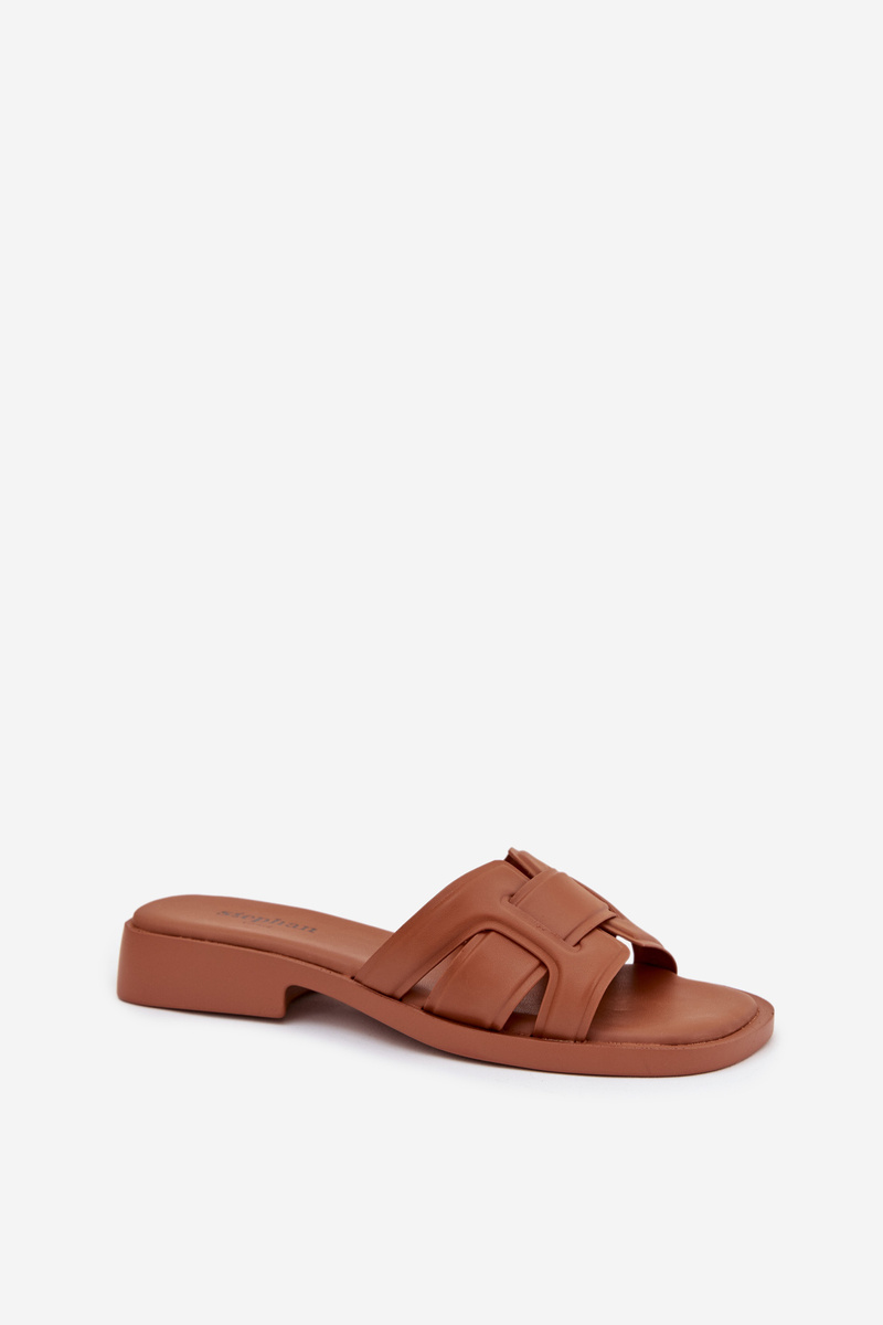 Dámske šľapky na plochom podpätku Camel Lorania
