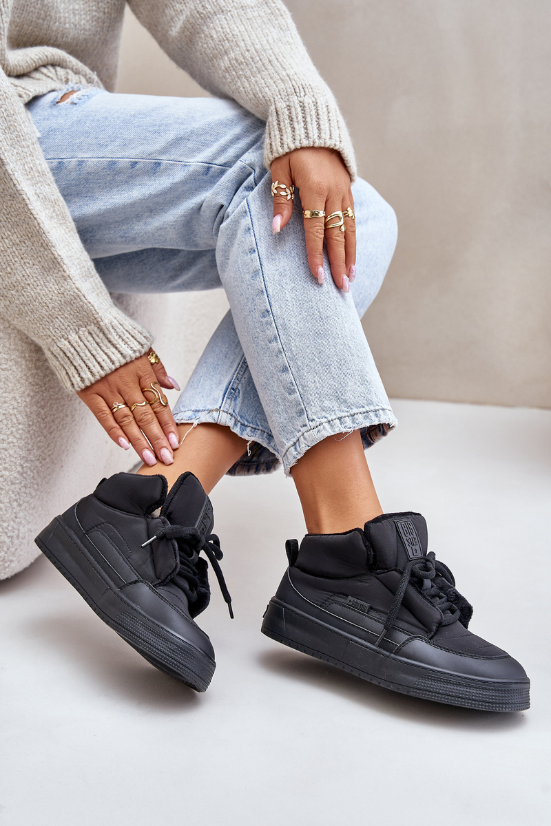 Insulated women's sneakers Big Star black