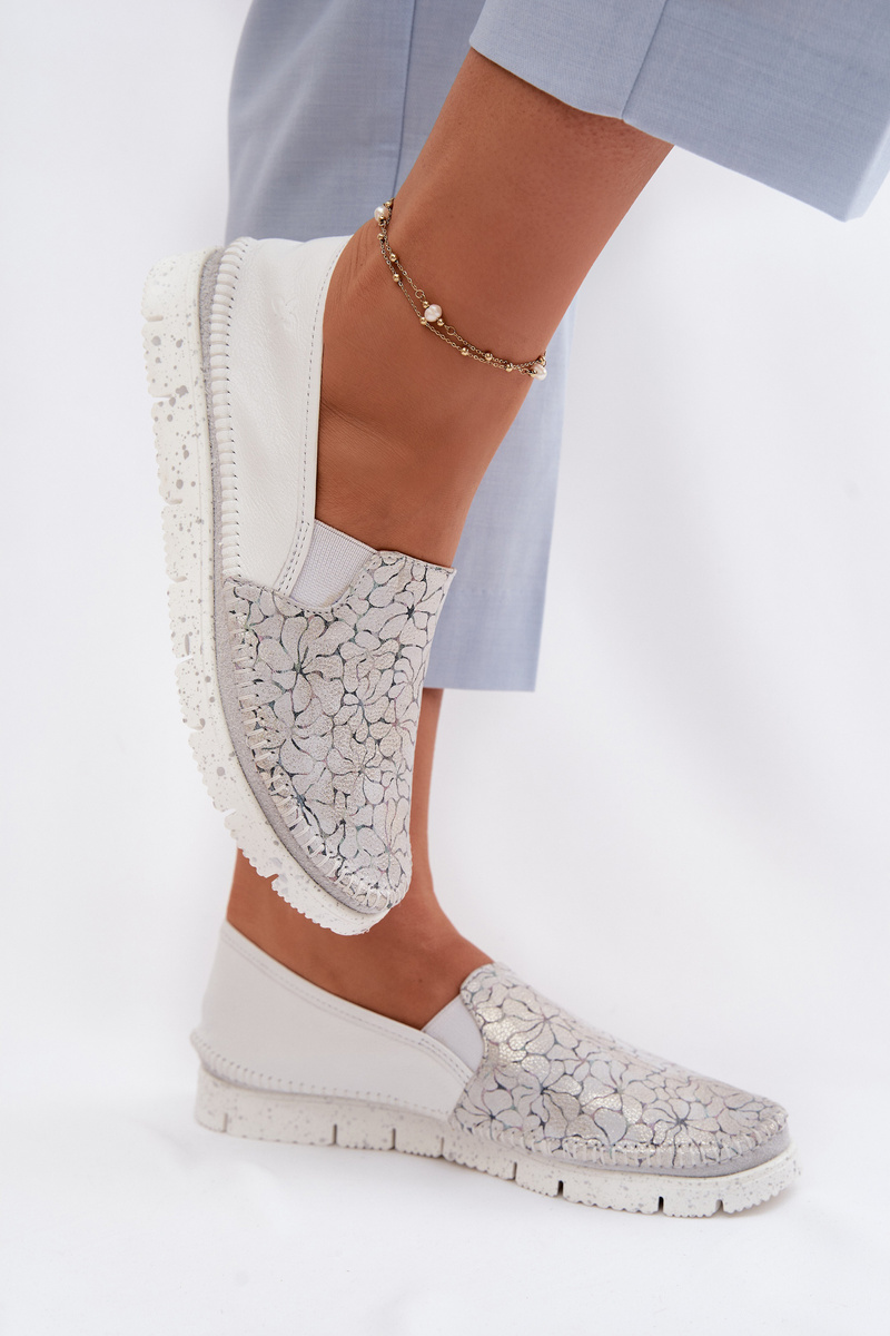 Dámske kožené slip-on topánky Maciejka