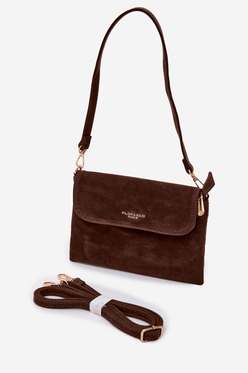 Malá crossbody taška Flora&Co z eko semišu
