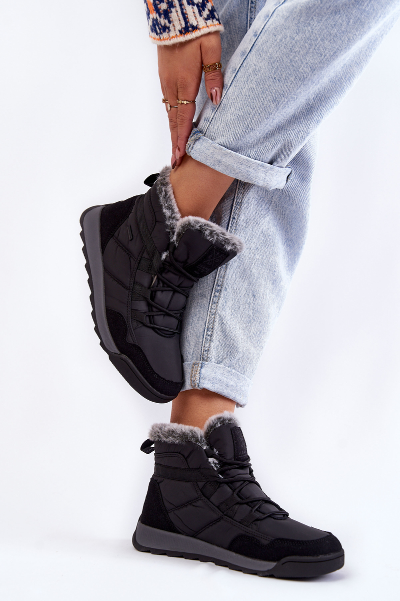 Women&#039;s insulated snow boots Cross Jeans KK2R4016C Black