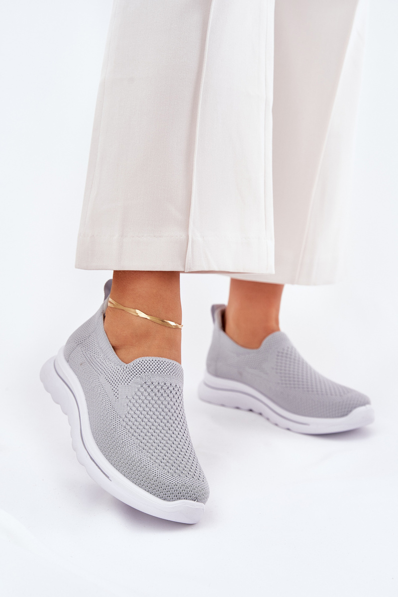 Boto Dámske Textilné Slip-On Tenisky Šedé Adiora