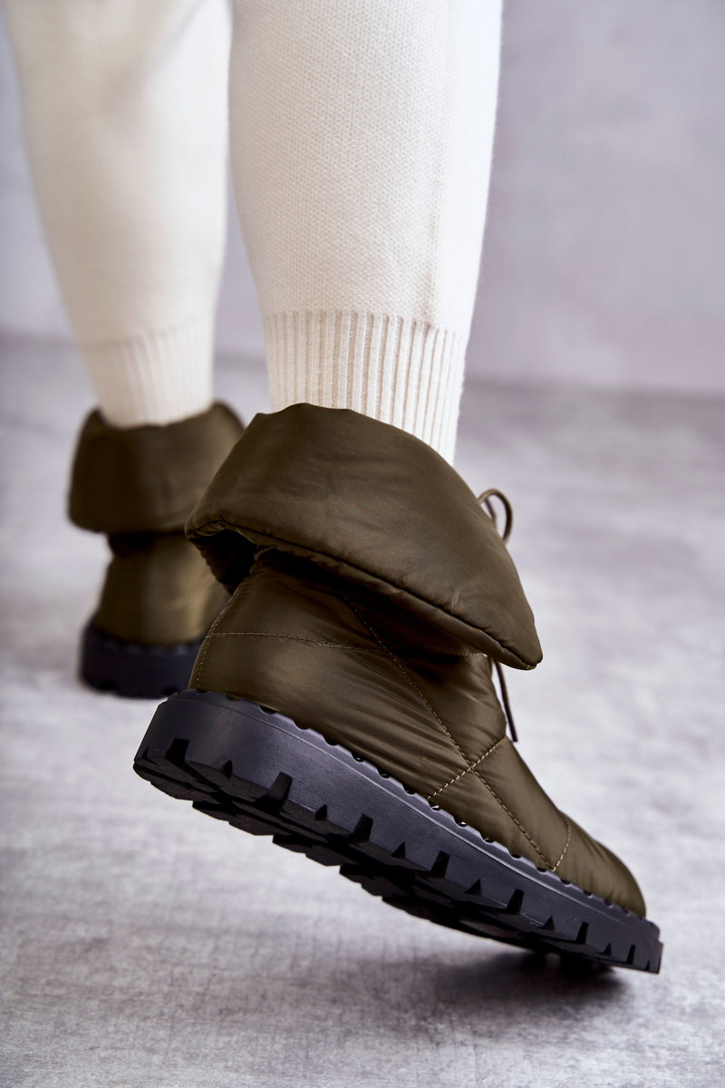 Ghete de zăpadă izolate pentru femei, verde Emelie