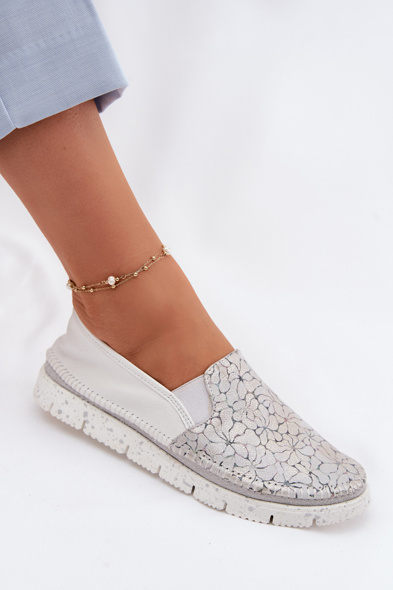 Dámske kožené slip-on topánky Maciejka