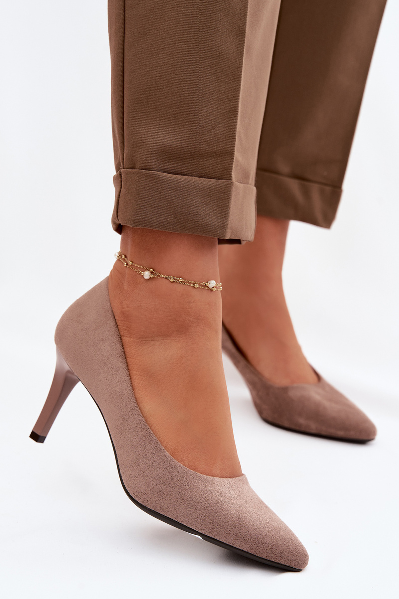 Lodičky Eco Suede Sergio Leone svetlohnedé