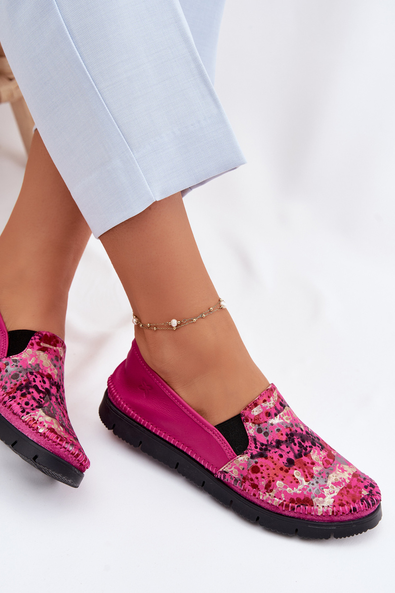 Dámske kožené slip-on topánky Maciejka