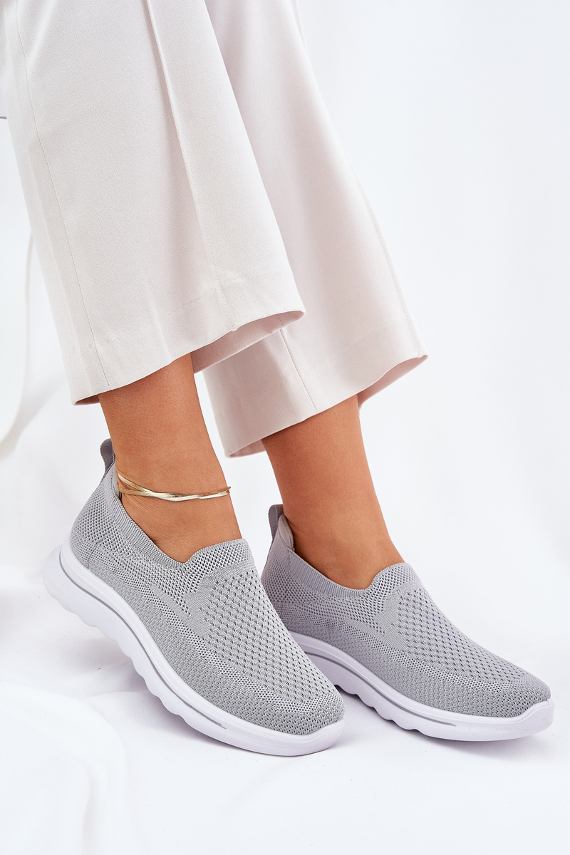 Boto Dámske Textilné Slip-On Tenisky Šedé Adiora