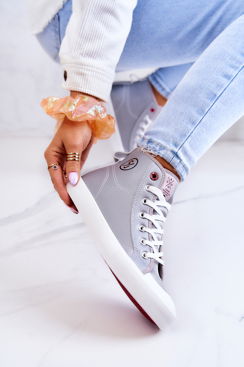 Women's high sneakers Cross Jeans JJ2R4057C gray