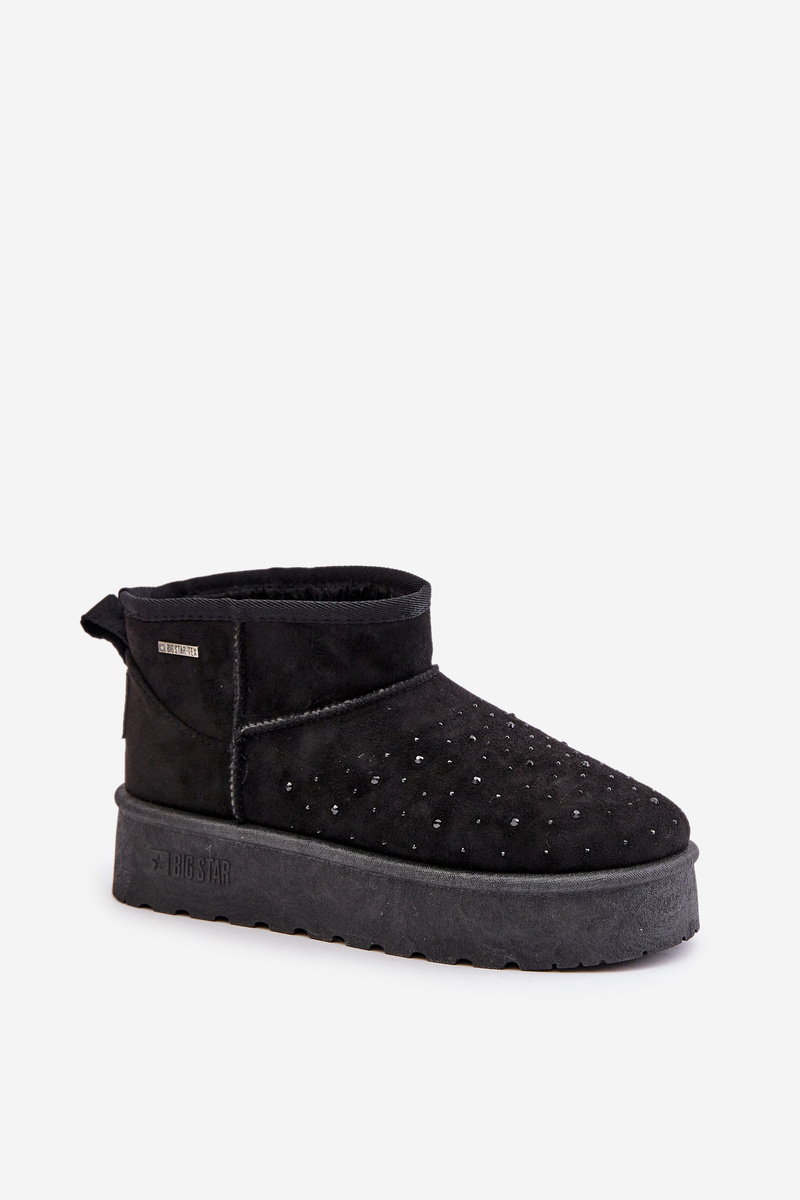 Snow boots with platform decoration Big Star Black