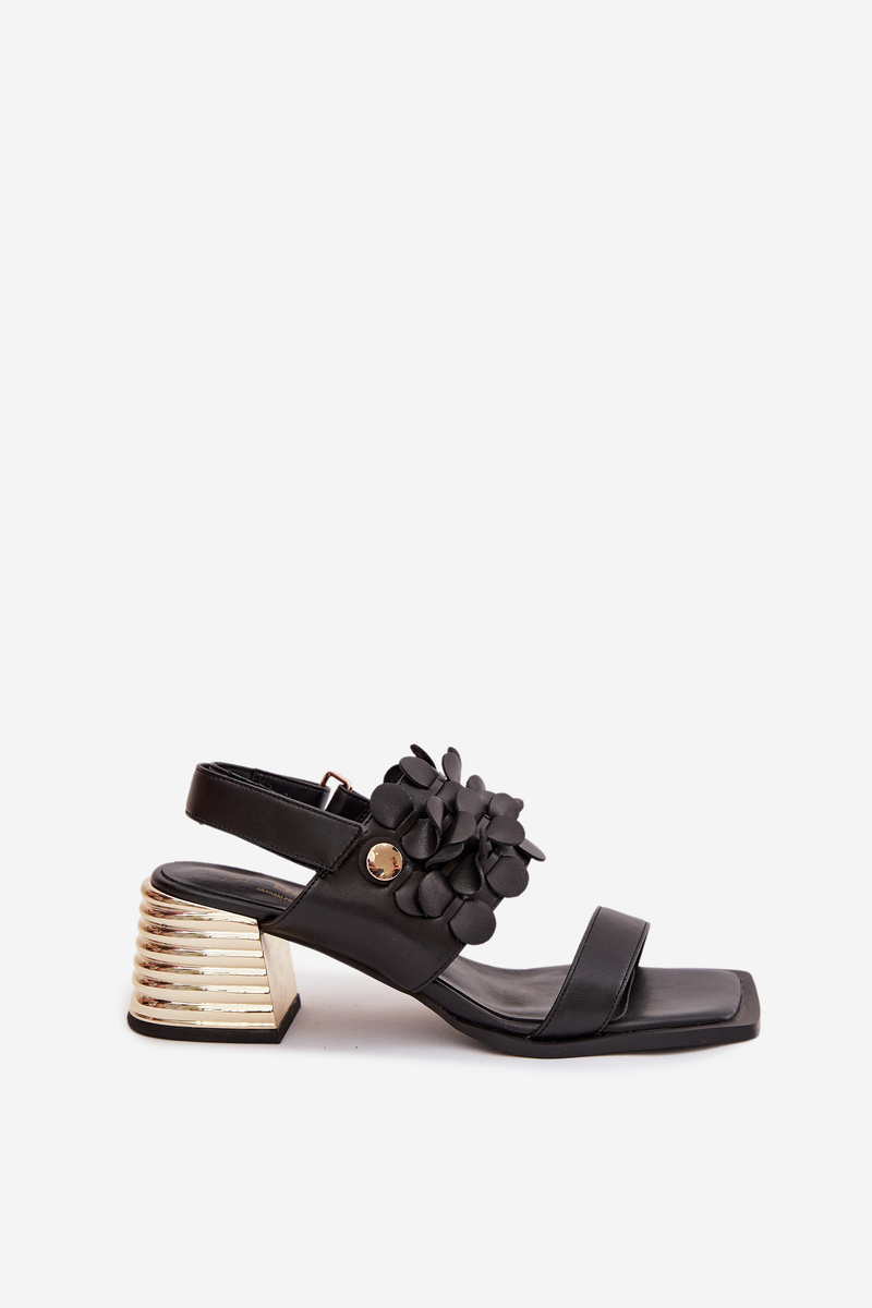 S. BARSKI Leather High Heel Sandále