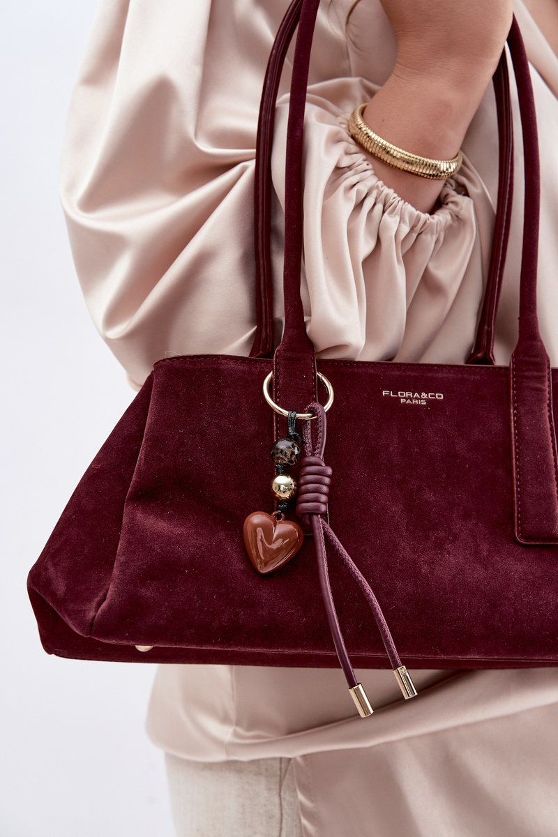 Flora&Co Eco Semišová Kabelka Bordeaux