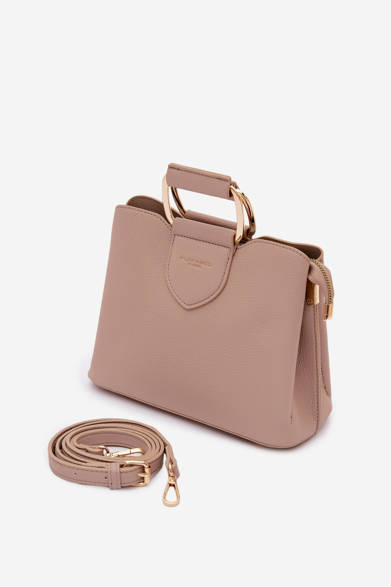 Flora&Co malá box kabelka, tmavá béžová