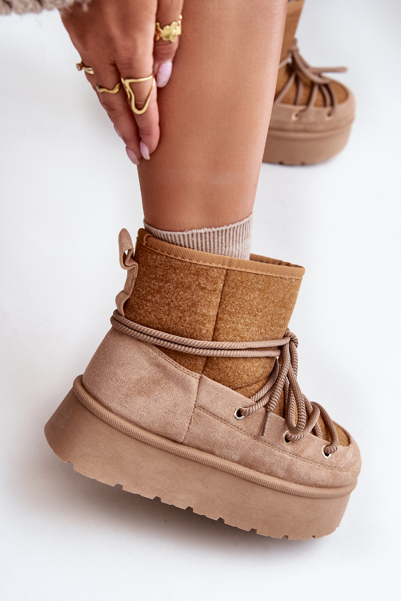 Snow boots with platform bindings brown Mavora