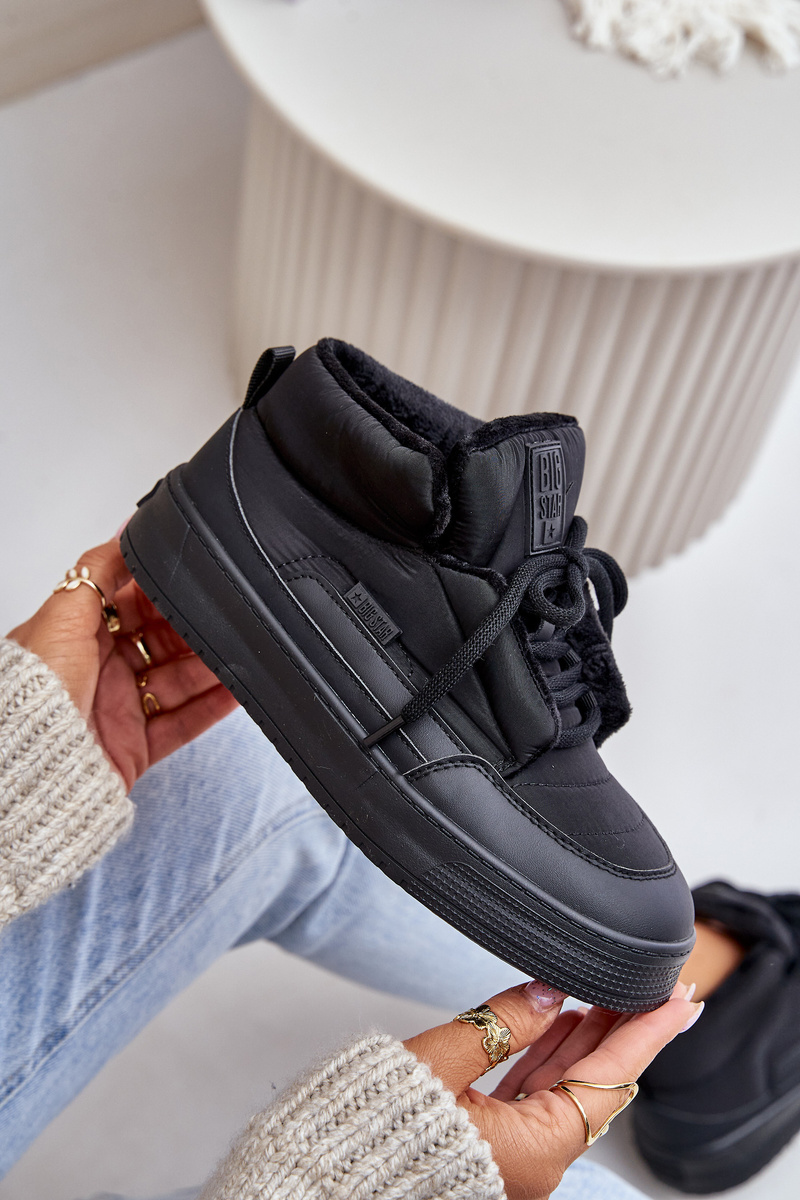 Insulated women's sneakers Big Star black
