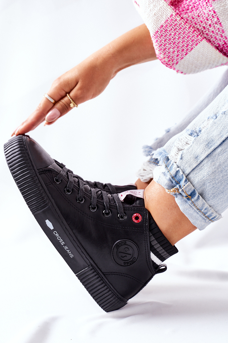 Women's Sneakers Cross Jeans black II2R4021