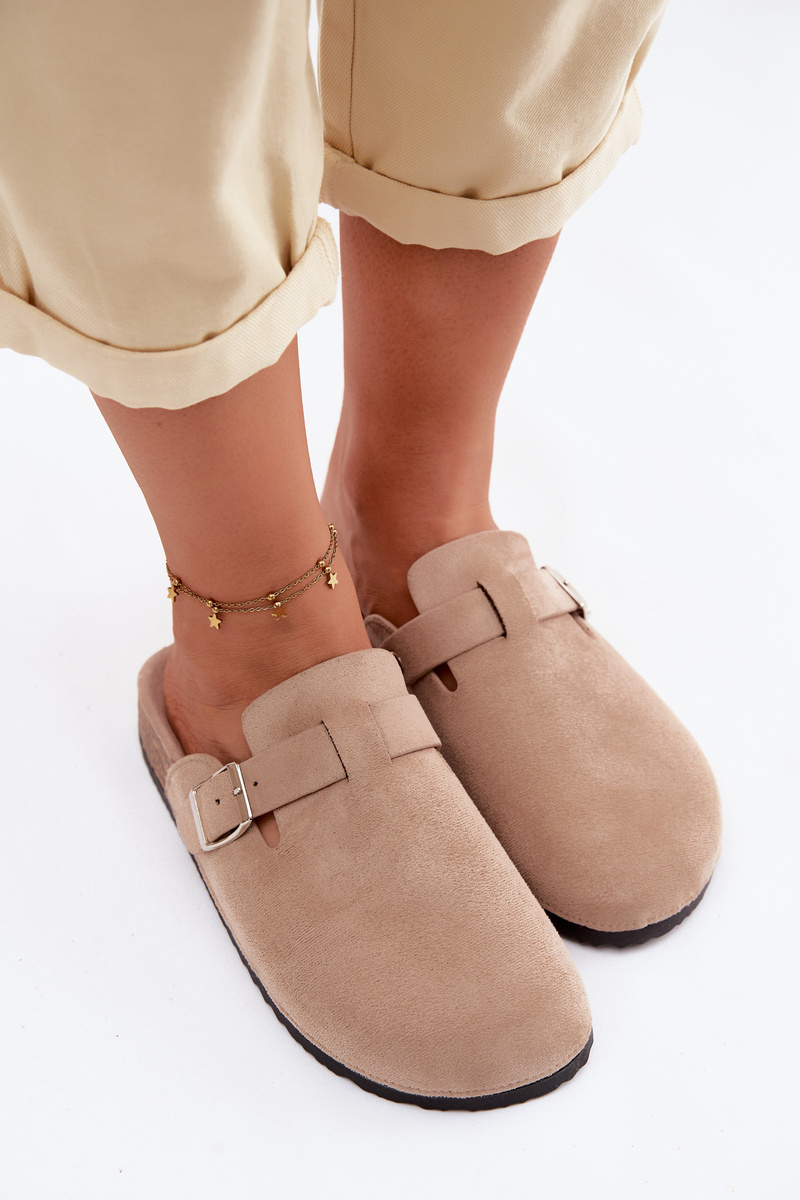 Dámske šľapky s prackou Beige Lacey
