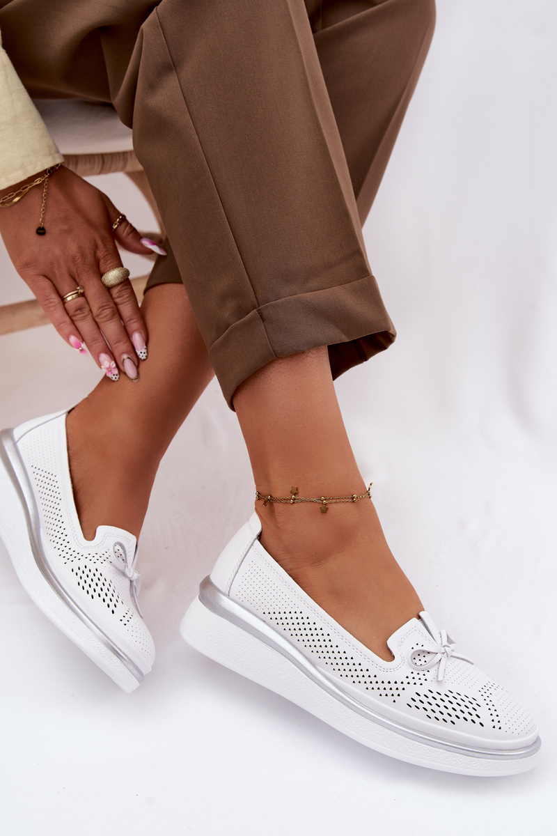 Ниски обувки от перфорирана кожа S. Barski