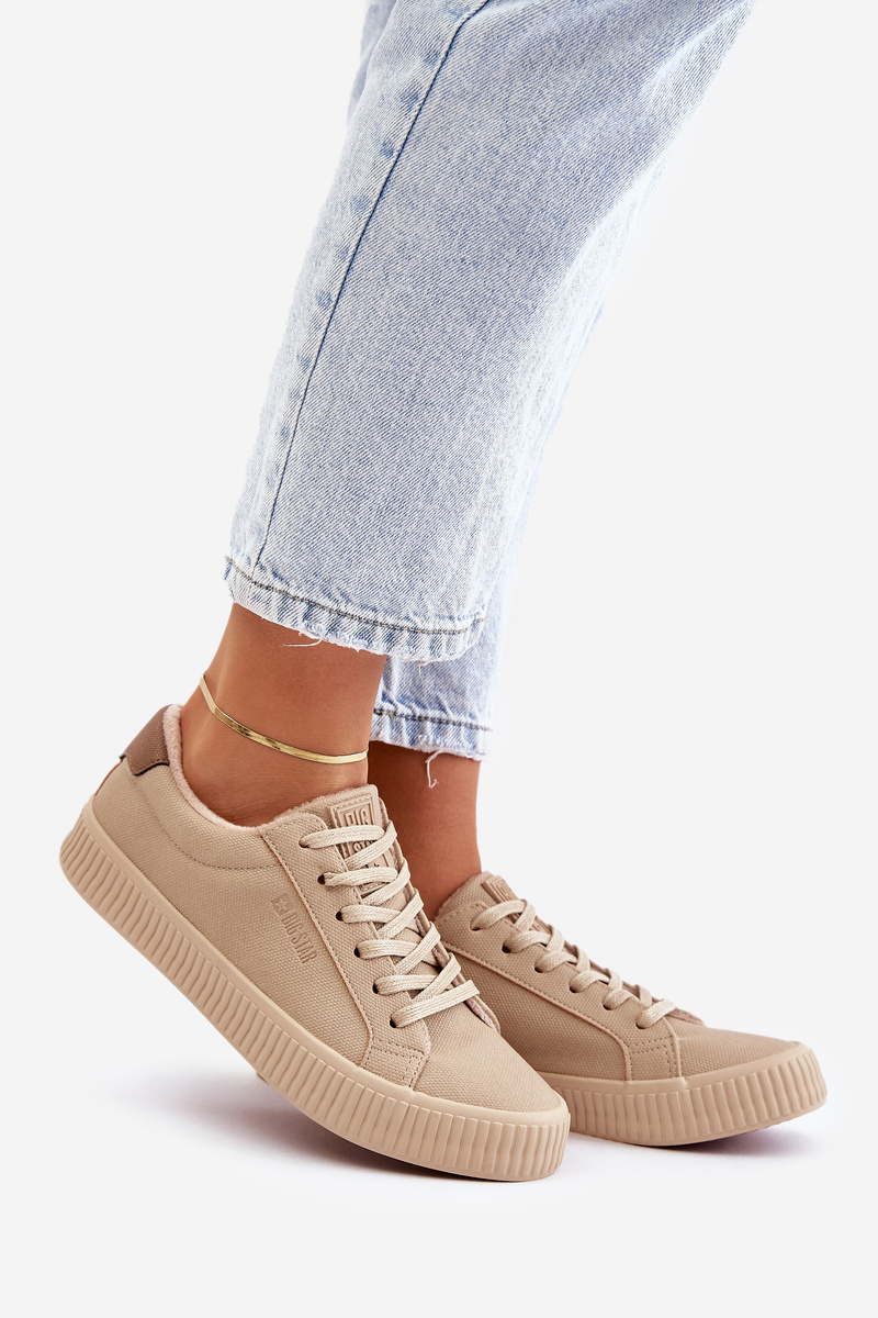 Insulated women's sneakers Big Star beige
