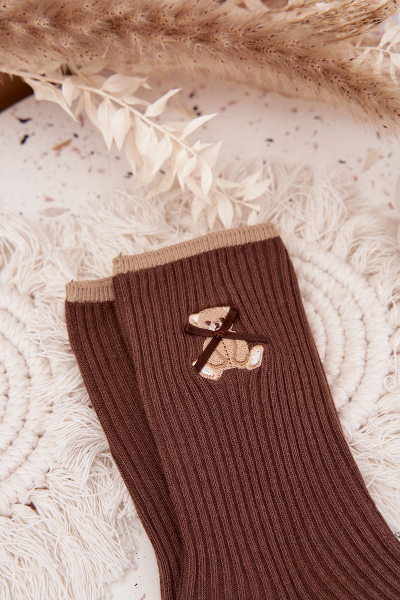 Dámské ponožky s medvídkem