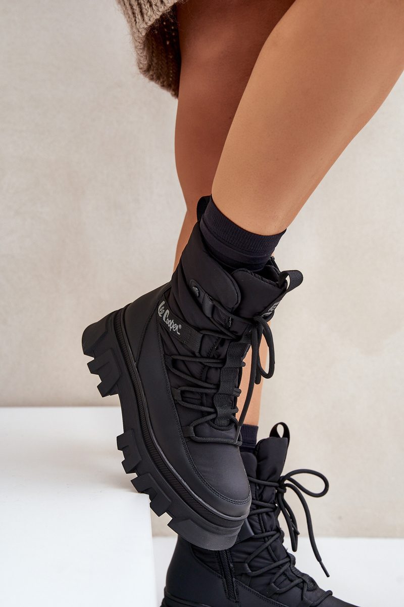 Women&#039;s Zip Snow Boots Lee Cooper LCJ-24-47-3144 Black