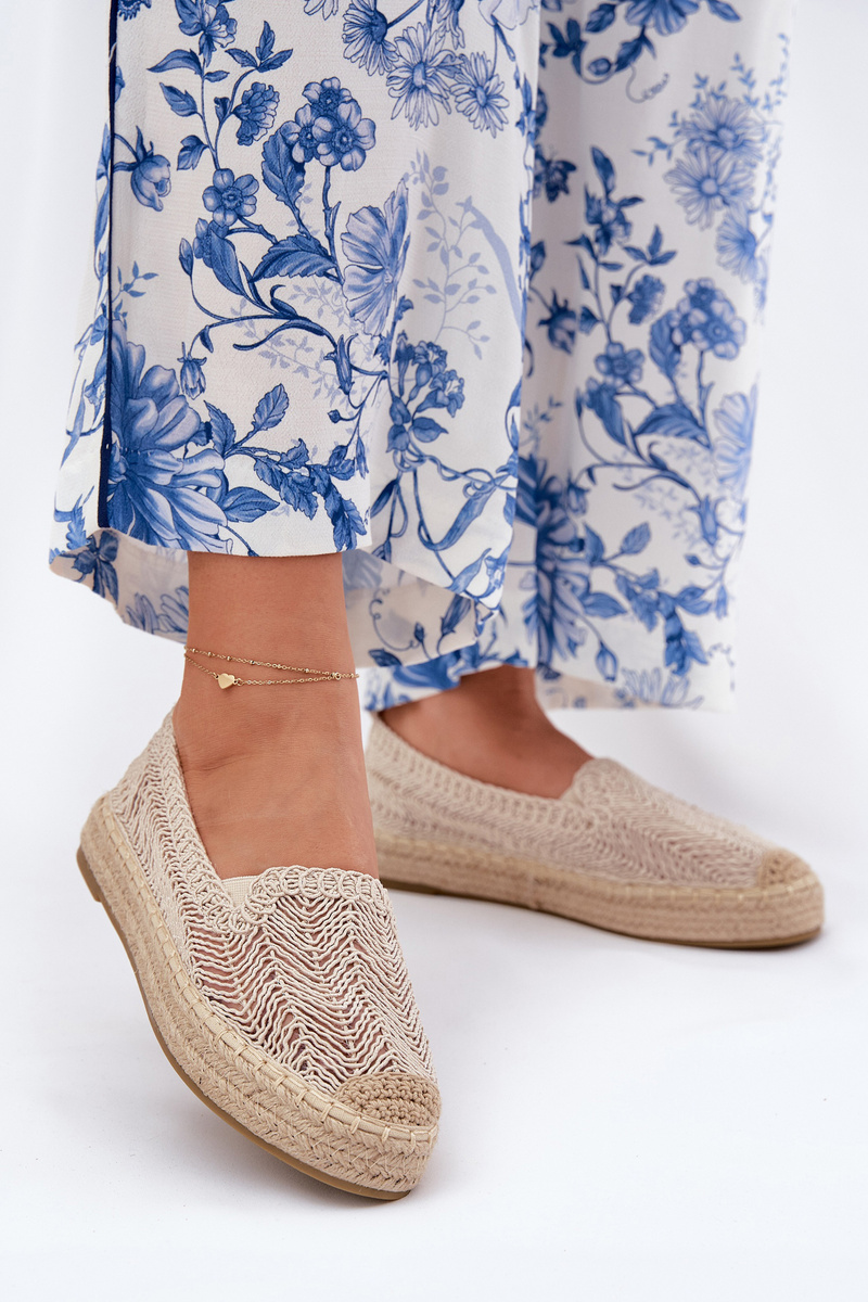 Dámske Espadrilky na Platforme Béžové Vinceza 17392
