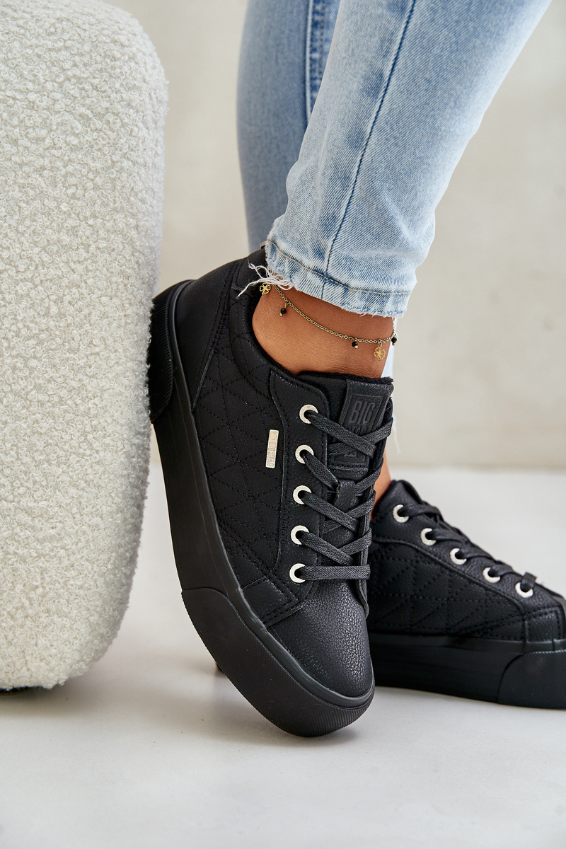 Women's insulated platform sneakers Big Star black