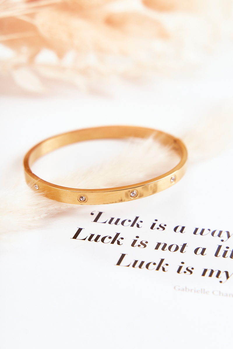 Glam Chic oceľový náramok s kubickými zirkónmi