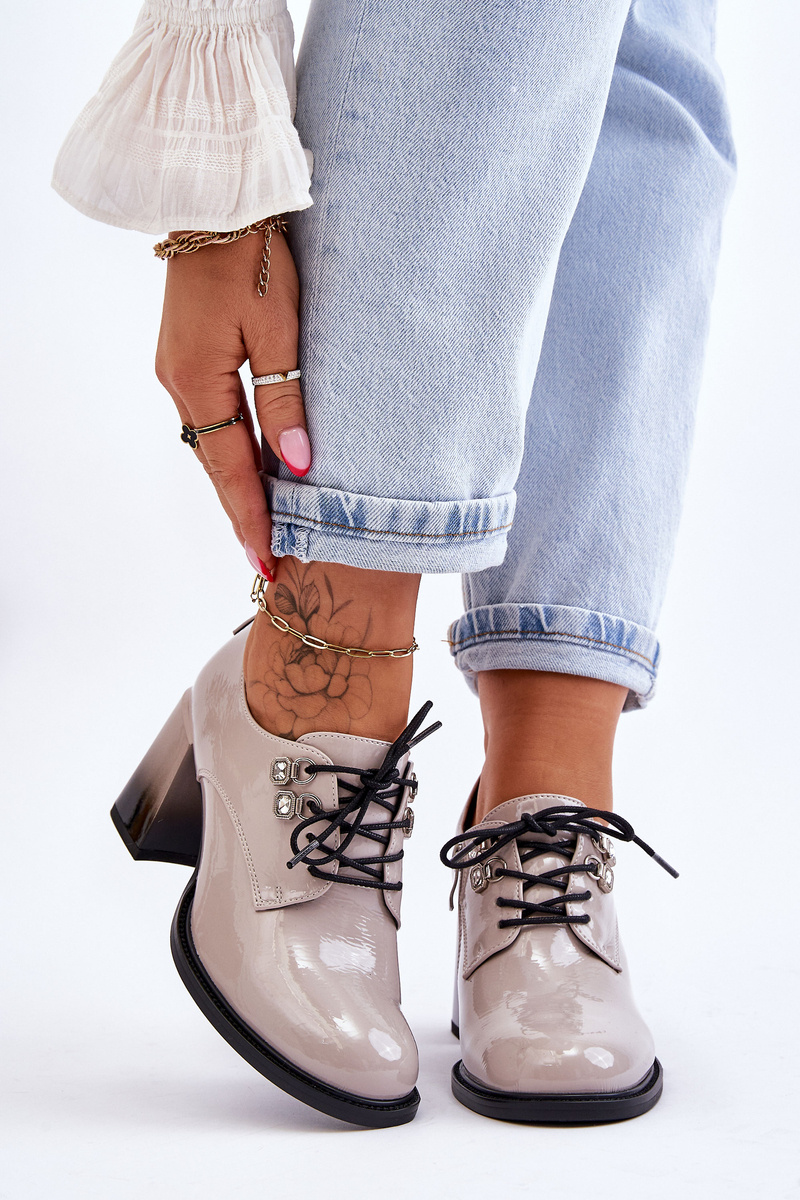 S. BARSKI módne členkové topánky na podpätku