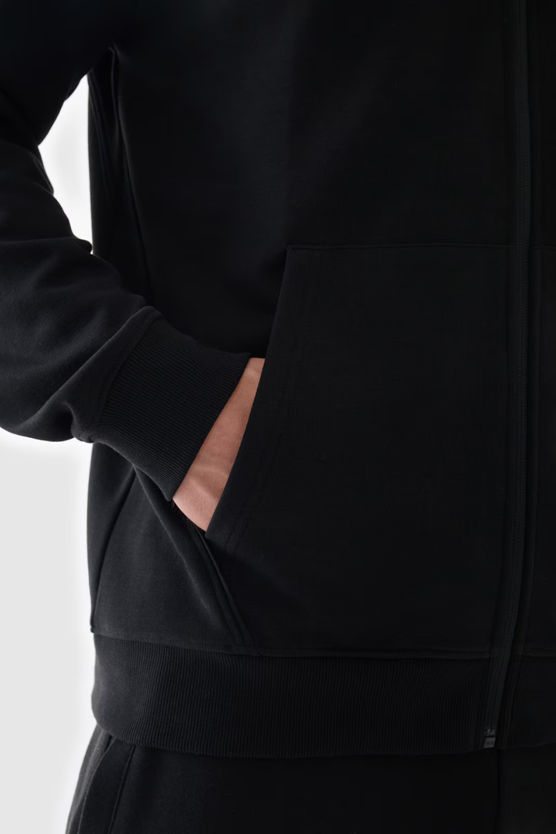 Bluză Polară Cu Glugă 4F Bărbați 4FAW23TFLEM137-20S Negru