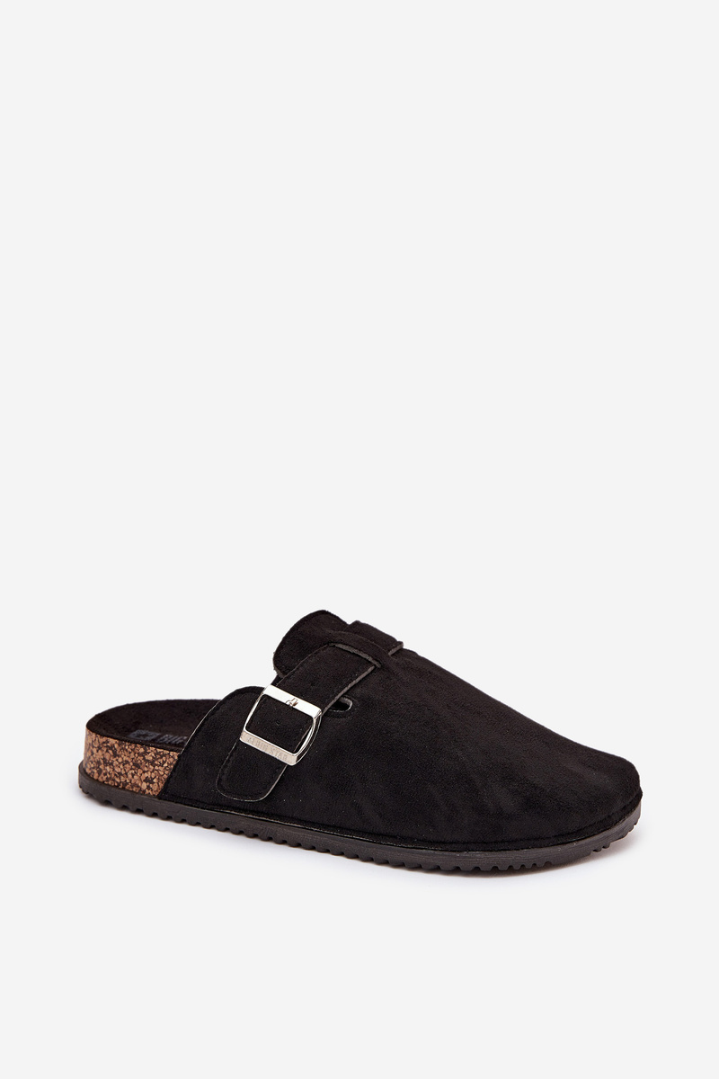 BIG STAR SHOES Dámske Klumpa Na Korkovej Platforme So Striebornou Sponou Big Star