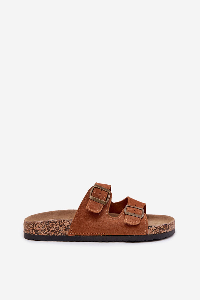 Boto Semišové sandále na korkovej podrážke s prackami Camel Tavira