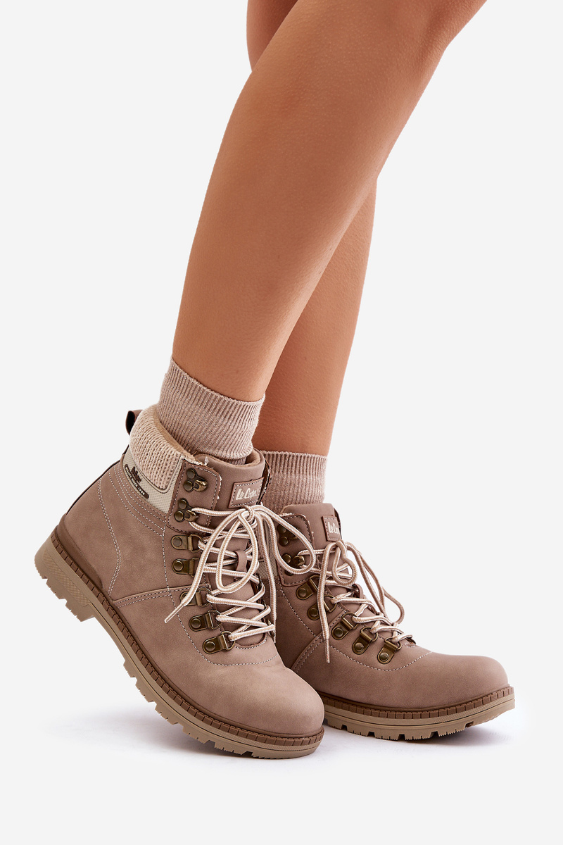 Insulated Women's Trappers Lee Cooper Dark Beige