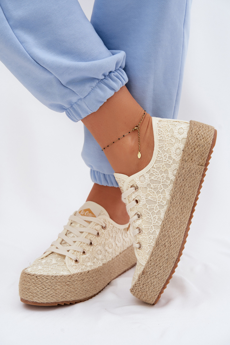 Dámske espadrilky Lee Cooper na platforme