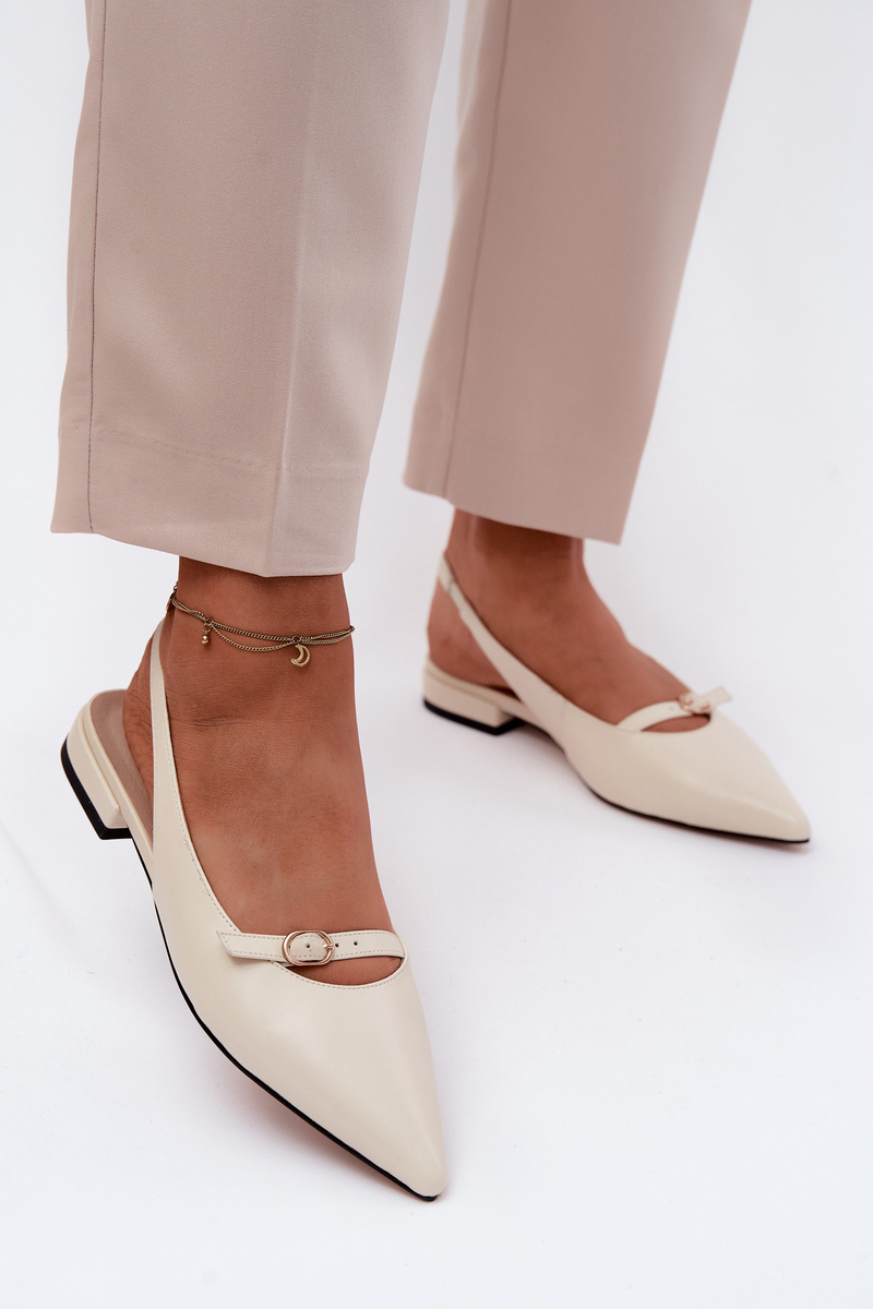 Sandale din piele Maciejka cu toc plat