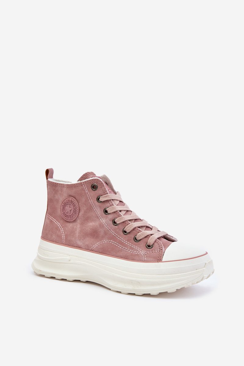 Insulated Women's Platform Sneakers Big Star Pink