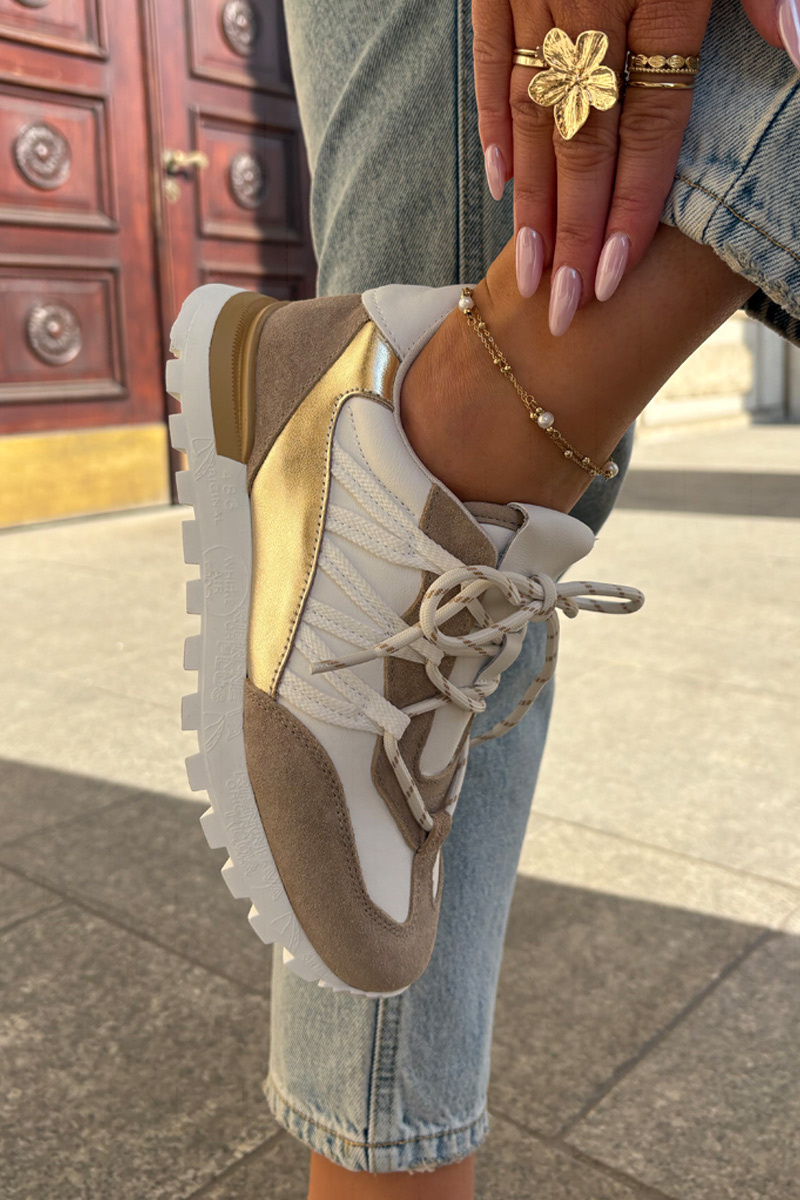 Kožené Polobotky Sneakers Dámske Artiker
