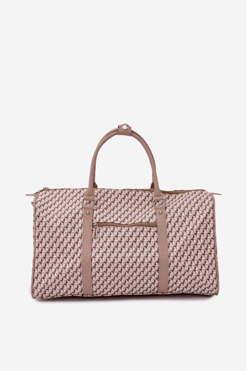 Flora&Co Vzorovaná cestovná taška béžová