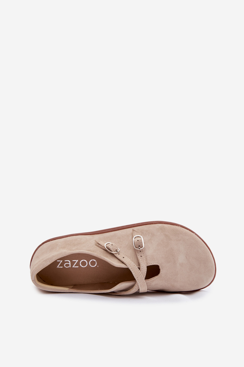 Kožené semišové mokasíny Zazoo N1271