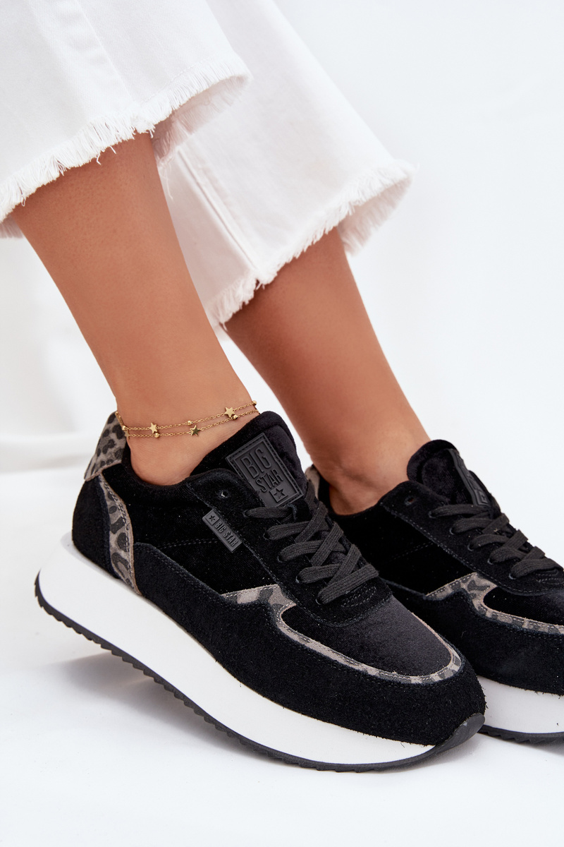 BIG STAR SHOES Dámske Zamszové Sneakersy Big Star