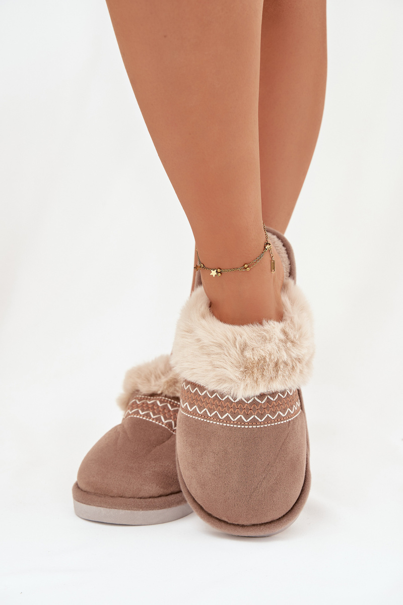 Дамски чехли с изкуствена кожа