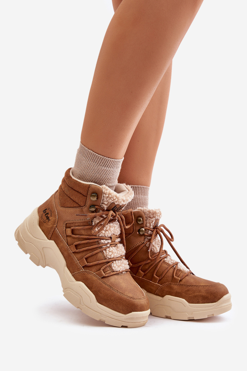 Insulated women's trappers Lee Cooper brown